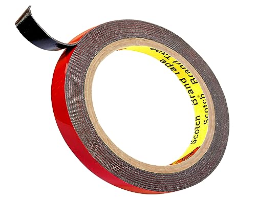 Hergestellt aus 3M PT1100 doppelseitiges Profi-Klebeband, viskoelastisches Acrylat plus Schaumstoff, schwarzes Metall, Aluminium, Glas, dünner Teppich, extra stark (5 mm x 5 m) von SOLNIT