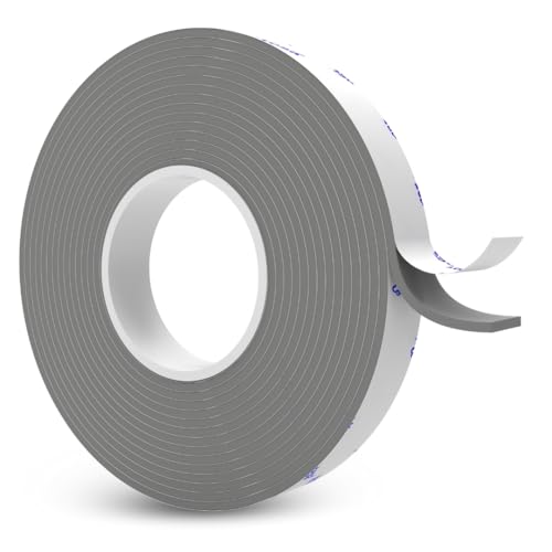 Hergestellt aus Tesa 6703 New Bond doppelseitiges Klebeband Klebestreifen Klebepads Extra stark Schwerlast Acryl Schaumband Hochleistung Montageband Wasserfest (5mm X 4,57meter) von SOLNIT