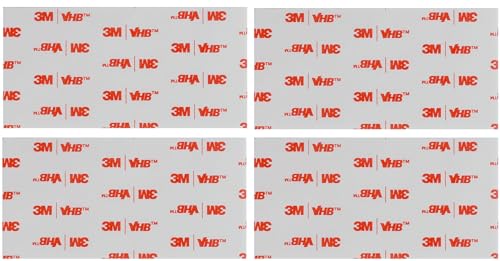 hergestellt von 3M 4950 4 Stück 100mm x 50 mm Doppelseitiges Klebeband, wasserdicht, multifunktional, Befestigung für Auto, Zuhause, Büro, Metall, Glas, Alu, Dekoration, VHB von SOLNIT