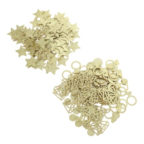 2 Packungen Goldenes Stern Konfetti für Hochzeiten und Partys Glitzernde Dekoration für Hochzeitsfeiern und Engagements für Festliche Anlässe und Unvergessliche 2 Packungen Goldenes Stern Konfetti für Hochzeiten und Partys Glitzernde Dekoration für Hochzeitsfeiern und Engagements für Festliche Anlässe und Unvergessliche von SOLUSTRE