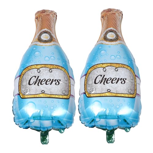 2Stücke Weinflaschen Folienballons für Geburtstagsdekoration Junggesellenabschiede Hochzeiten Wiederverwendbare Aluminiumfolie Luftballons für Stilvolle Party Events 2Stücke Weinflaschen Folienballons für Geburtstagsdekoration Junggesellenabschiede Hochzeiten Wiederverwendbare Aluminiumfolie Luftballons für Stilvolle Party Events von SOLUSTRE