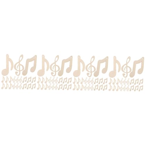 4 Sätze Unbearbeitete Holzscheiben Musiknotenform Diy Bastelmaterial Für Projekte Glatte Oberfläche Dekorieren Musikpartys Und Heimdekoration 30 Stück * 4 von SOLUSTRE