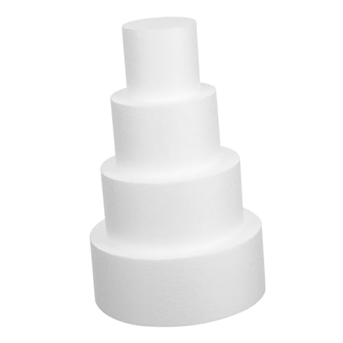 4 Stück Runder Kuchen Dummy für Hochzeiten Dekoration und Tortenmodell für Kreative Backprojekte 4 Stück Runder Kuchen Dummy für Hochzeiten Dekoration und Tortenmodell für Kreative Backprojekte von SOLUSTRE