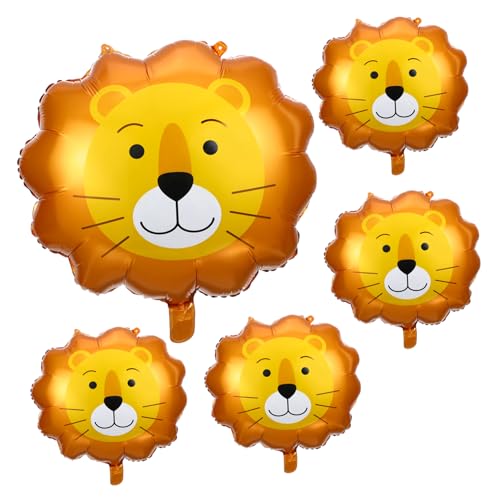 5 Stück Teiliges Cartoon Aluminium Folienballons Tierische Party Dekoration für Geburtstagsfeiern und Veranstaltungen für Drinnen und Draußen 5 Stück Teiliges Cartoon Aluminium Folienballons Tierische Party Dekoration für Geburtstagsfeiern und Veranstaltungen für Drinnen und Draußen von SOLUSTRE