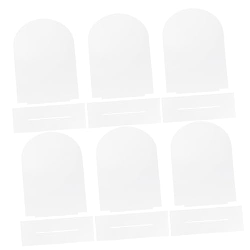 6 Stück Acrylic Tischnummernschilder Blanko Stand Schild für Hochzeiten Partys Feiern Moderne Tischdekoration für Beschriftung 6 Stück Acrylic Tischnummernschilder Blanko Stand Schild für Hochzeiten Partys Feiern Moderne Tischdekoration für Beschriftung von SOLUSTRE