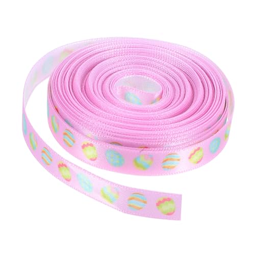 SOLUSTRE 1 Rolle Osterband Geschenkband Dekorationen Frühlingsband Zum Basteln Farbiges Kleines Deko Eierband Ripsband Zum Basteln Bänder Bastelband Schleifenband Rosa Polyester SOLUSTRE 1 Rolle Osterband Geschenkband Dekorationen Frühlingsband Zum Basteln Farbiges Kleines Deko Eierband Ripsband Zum Basteln Bänder Bastelband Schleifenband Rosa Polyester von SOLUSTRE