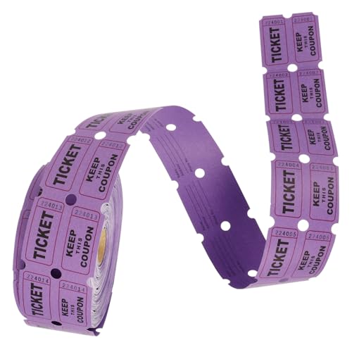 SOLUSTRE 1 Rolle Rollenspiel Verlosung Tickets für Partys für Veranstaltungen Karnevale und Feste Robuste Papierqualität Vielseitig Einsetzbar für Interaktive Spiele und Gewinnspiele von SOLUSTRE