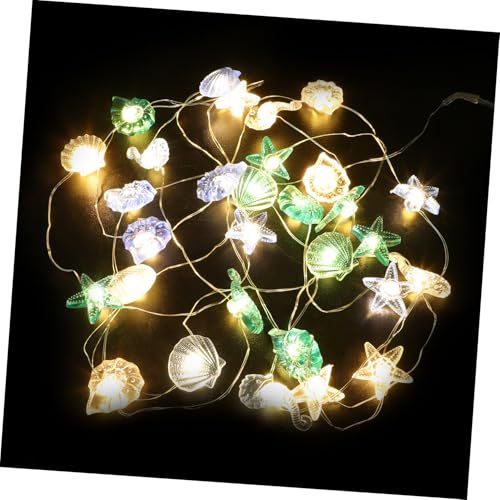 SOLUSTRE 1 Saite LED Lichterkette mit Meerestier Motiven USB Betriebene Deko für Seestern Muschel und für Wohnräume Partys und Feiertage von SOLUSTRE