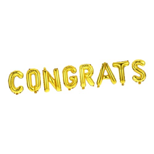 SOLUSTRE 1 Satz Abschluss Ballon Glückwunschballons Zum Abschluss Salbei Ballongirlande Verschiedene Farbe Abschlussdekorationen 2022 Ballons Dekorationen Partyballons Golden Aluminiumfolie von SOLUSTRE
