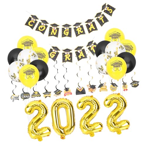 SOLUSTRE 1 Satz Abschlussfeier Dekorationen Ballondekorations -Kit Abschlussfeier liefert Partyzubehör für die Abschlusssaison Grad Ballons Partyballons Papier Colorful SOLUSTRE 1 Satz Abschlussfeier Dekorationen Ballondekorations -Kit Abschlussfeier liefert Partyzubehör für die Abschlusssaison Grad Ballons Partyballons Papier Colorful von SOLUSTRE