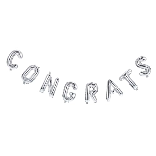 SOLUSTRE 1 Satz Ballon aus Aluminiumfolie abschlussfeier ballon set luftballongirlanden Geschenkidee Dekoration Partyballons Ballons der Abschlusssaison hängende Ornamente für Partys Silver SOLUSTRE 1 Satz Ballon aus Aluminiumfolie abschlussfeier ballon set luftballongirlanden Geschenkidee Dekoration Partyballons Ballons der Abschlusssaison hängende Ornamente für Partys Silver von SOLUSTRE