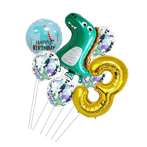 SOLUSTRE 1 Satz Dinosaurier-Ballon-Set Luftballons für Geburtstagsfeiern ballon set luftballons set party accessoires partyzubehör Partydekoration Dinosaurier-Partyballon Aluminiumfolie von SOLUSTRE