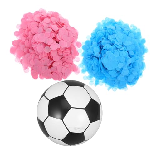 SOLUSTRE 1 Satz Gender Reveal Fußball Dekoration Diy Konfetti Fußball für Gender Reveal Party Shower Einzigartige Partyatmosphäre Schaffen Accessoire für Unvergessliche SOLUSTRE 1 Satz Gender Reveal Fußball Dekoration Diy Konfetti Fußball für Gender Reveal Party Shower Einzigartige Partyatmosphäre Schaffen Accessoire für Unvergessliche von SOLUSTRE
