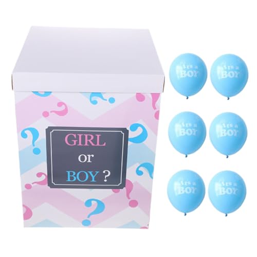 SOLUSTRE 1 Satz Geschlechtsoffenlegungsbox Babyboxen mit Buchstaben für die Babyparty Ballonboxen mit Luftballons Geschlechterbezogene Luftballons es Ballon Papier Sky-blue SOLUSTRE 1 Satz Geschlechtsoffenlegungsbox Babyboxen mit Buchstaben für die Babyparty Ballonboxen mit Luftballons Geschlechterbezogene Luftballons es Ballon Papier Sky-blue von SOLUSTRE