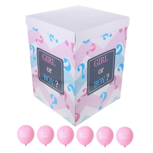 SOLUSTRE 1 Satz Geschlechtsoffenlegungsbox Globos Für Babyparty-mädchen Es Ballon Klangliche Kulisse Banner Für Jungen Oder Mädchen Geschlecht Enthüllen Konfettiballon Papier Rosa SOLUSTRE 1 Satz Geschlechtsoffenlegungsbox Globos Für Babyparty-mädchen Es Ballon Klangliche Kulisse Banner Für Jungen Oder Mädchen Geschlecht Enthüllen Konfettiballon Papier Rosa von SOLUSTRE