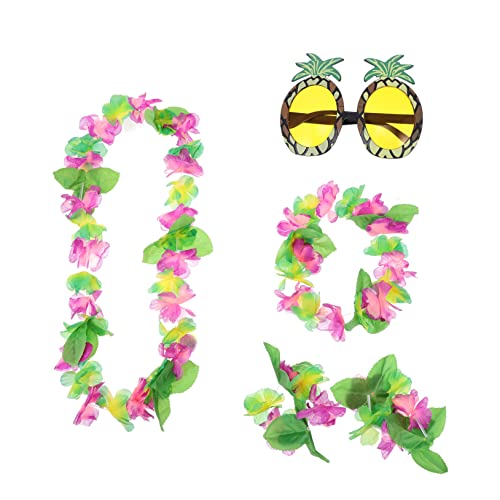 SOLUSTRE 1 Satz Girlandbrille Set Luau-party Geburtstagsfeier Junggesellin Ananas -sonnenbrille Luau-girlande Hawaiianische Themenpartybevorzugung Obstgläser Plastik SOLUSTRE 1 Satz Girlandbrille Set Luau-party Geburtstagsfeier Junggesellin Ananas -sonnenbrille Luau-girlande Hawaiianische Themenpartybevorzugung Obstgläser Plastik von SOLUSTRE