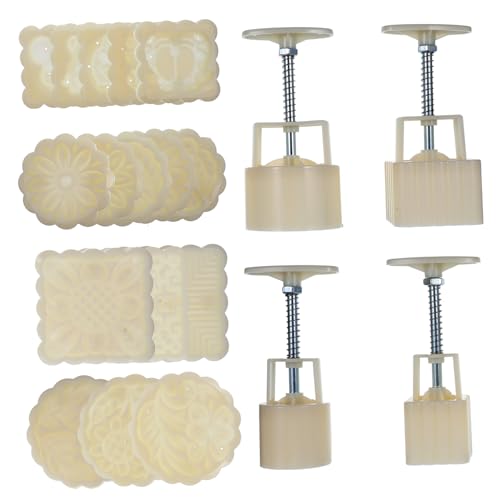 SOLUSTRE 1 Satz Handpress Mondkuchenform Verstellbare Backform für Diy Mondkuchen mit Formen und Stücken für Festlichkeiten und Backliebhaber SOLUSTRE 1 Satz Handpress Mondkuchenform Verstellbare Backform für Diy Mondkuchen mit Formen und Stücken für Festlichkeiten und Backliebhaber von SOLUSTRE