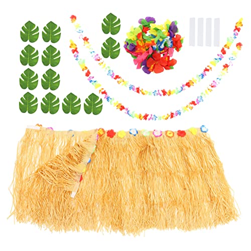 SOLUSTRE 1 Satz Hawaiian Party Tischrock Set Sommerliche Tischdekoration mit Hibiskusblüten Palmenblättern und Strohhalmen für Geburtstagsfeiern und Gartenpartys SOLUSTRE 1 Satz Hawaiian Party Tischrock Set Sommerliche Tischdekoration mit Hibiskusblüten Palmenblättern und Strohhalmen für Geburtstagsfeiern und Gartenpartys von SOLUSTRE