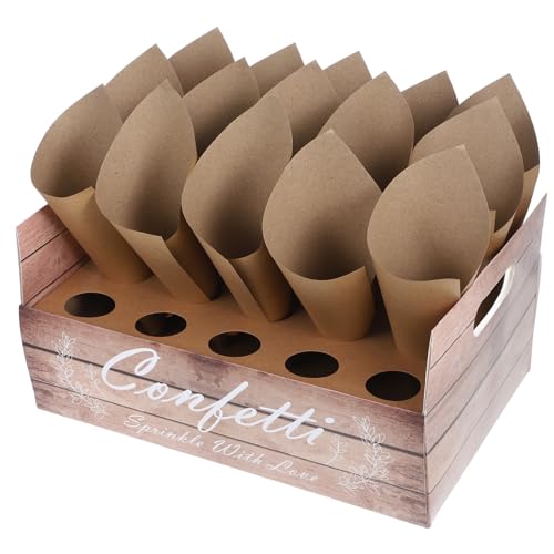 SOLUSTRE 1 Satz Konfetti Halter für Hochzeiten Papiercones Box für Hochzeitsfeiern Dekorieren Vintage Partys für Blumenblätter Süßigkeiten und Kleine Sträuße SOLUSTRE 1 Satz Konfetti Halter für Hochzeiten Papiercones Box für Hochzeitsfeiern Dekorieren Vintage Partys für Blumenblätter Süßigkeiten und Kleine Sträuße von SOLUSTRE