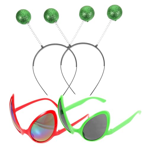 SOLUSTRE 1 Satz Lustige Brille Anzug Sonnenbrillen-Stirnband Alien-Kostüm-Requisite sonnenbrille Außerirdische Rave Urlaubs-Sonnenbrille Alien-Cosplay-Stirnbänder Abs SOLUSTRE 1 Satz Lustige Brille Anzug Sonnenbrillen-Stirnband Alien-Kostüm-Requisite sonnenbrille Außerirdische Rave Urlaubs-Sonnenbrille Alien-Cosplay-Stirnbänder Abs von SOLUSTRE