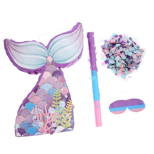SOLUSTRE 1 Satz Meerjungfrau Pinata Geburtstag Piñata Meerjungfrau-piñatas Für Geburtstagsfeiermädchen Meerjungfrau Geburtstagsdekoration Prinzessin Überraschung Papier von SOLUSTRE