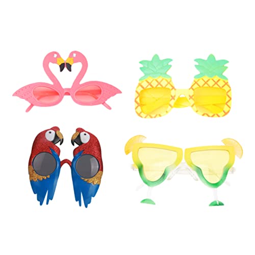SOLUSTRE 1 Satz Party-requisiten Tropische Party Geformt Trendige Party Luau-party- Gläser Hochzeitsgeschenk Gastgeschenke Hochzeit Plastik 4 Stück von SOLUSTRE