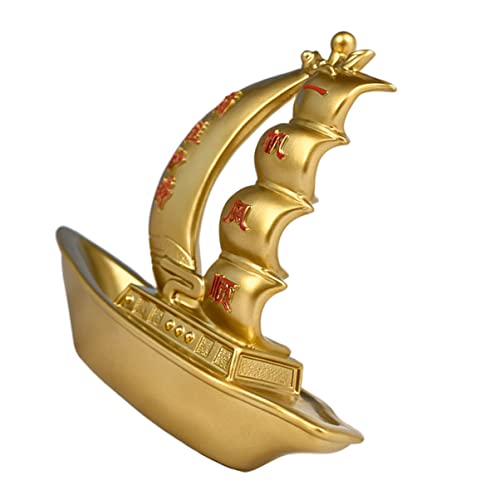 SOLUSTRE 1 Stück Goldene Segelboot Deko aus Resin für Schreibtisch und Wohnzimmer Stilvolle Tischdeko für Büro Garten und Balkon zur Verbesserung der Wohnatmosphäre SOLUSTRE 1 Stück Goldene Segelboot Deko aus Resin für Schreibtisch und Wohnzimmer Stilvolle Tischdeko für Büro Garten und Balkon zur Verbesserung der Wohnatmosphäre von SOLUSTRE