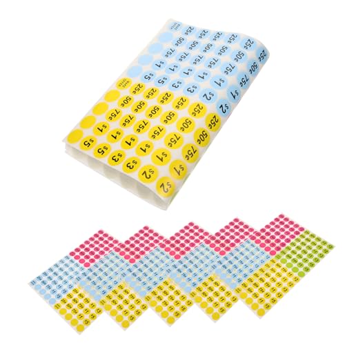 SOLUSTRE 10 Blatt Runde Preisetiketten Aufkleber Bunte Zahlen Sticker für Einzelhandel Supermarkt Kleine Unternehmen Verkaufsaufkleber Kreative Preisschilder für Verkaufsaktionen und SOLUSTRE 10 Blatt Runde Preisetiketten Aufkleber Bunte Zahlen Sticker für Einzelhandel Supermarkt Kleine Unternehmen Verkaufsaufkleber Kreative Preisschilder für Verkaufsaktionen und von SOLUSTRE