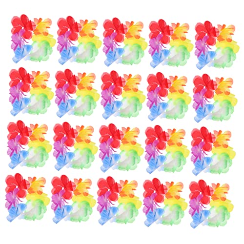 SOLUSTRE 10 Paare Hawaiian Wreath Armbänder Bunte Handdekoration für Sommerfeste Kreative Handgelenkaccessoires für Hawaii Party für Unvergessliche und Farbtupfer SOLUSTRE 10 Paare Hawaiian Wreath Armbänder Bunte Handdekoration für Sommerfeste Kreative Handgelenkaccessoires für Hawaii Party für Unvergessliche und Farbtupfer von SOLUSTRE