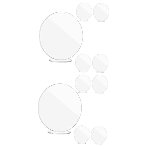 SOLUSTRE 10 Sätze Runde Transparente Leere Platzkarten für Hochzeiten Teiliges mit Stabilen Ständern Dicke Sockel Dicke für Tischdekoration und Sitzplatzbeschriftung SOLUSTRE 10 Sätze Runde Transparente Leere Platzkarten für Hochzeiten Teiliges mit Stabilen Ständern Dicke Sockel Dicke für Tischdekoration und Sitzplatzbeschriftung von SOLUSTRE