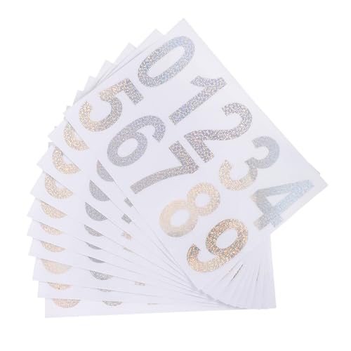 SOLUSTRE 10 Sets Garagennummernschild Nummernaufkleber Briefkastenaufkleber Selbstklebende Nummernaufkleber Klebenummern Für Mülleimer Wasserdichte Selbstklebende SOLUSTRE 10 Sets Garagennummernschild Nummernaufkleber Briefkastenaufkleber Selbstklebende Nummernaufkleber Klebenummern Für Mülleimer Wasserdichte Selbstklebende von SOLUSTRE