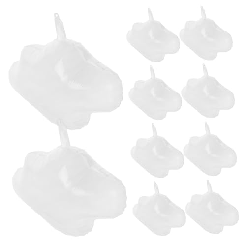 SOLUSTRE 10 Stück Ballondekoration Wolke Ballons Babyparty Wolkenkissen Wolkendekorationen Wolkenballon lustige Geburtstagsballons Neuheit Kissen Wolkenfolienballons Aluminiumfolie Weiß von SOLUSTRE