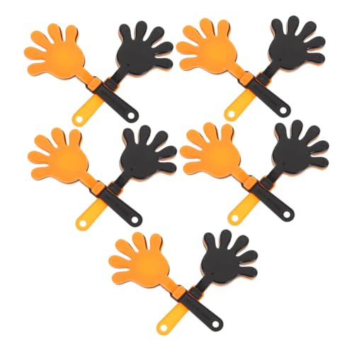 SOLUSTRE 10 Stück Handklapper aus Robustem Kunststoff Wiederverwendbare Percussion Clapper Spielzeuge mit Lautem Klappgeräusch Kinderfreundliche Party Sportevent-Lärmquelle Slapping Hands von SOLUSTRE