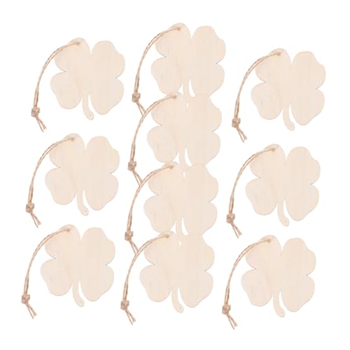 SOLUSTRE 10 Stück Holzblätter Zum Basteln Beige Blattform Unbehandeltes Holz Baumwolle Leinen St Patrick'S Day Kleeblatt Bastel Holzrohlinge SOLUSTRE 10 Stück Holzblätter Zum Basteln Beige Blattform Unbehandeltes Holz Baumwolle Leinen St Patrick'S Day Kleeblatt Bastel Holzrohlinge von SOLUSTRE