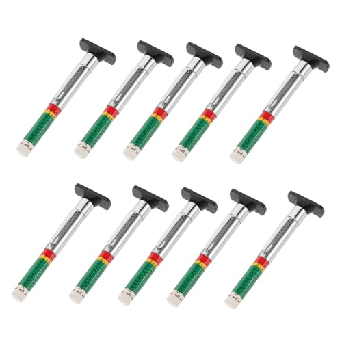 SOLUSTRE 10 Stück Messgerät zur Messung des Reifenverschleißes Reifenprofillineal Werkzeug zur Messung der Reifentiefe Reifenprofiltiefenprüfer Messwerkzeug Rostfreier Stahl SOLUSTRE 10 Stück Messgerät zur Messung des Reifenverschleißes Reifenprofillineal Werkzeug zur Messung der Reifentiefe Reifenprofiltiefenprüfer Messwerkzeug Rostfreier Stahl von SOLUSTRE