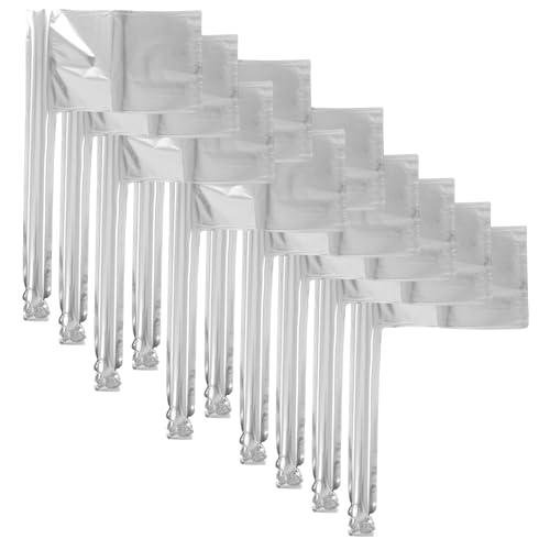 SOLUSTRE 10 Stück Partyballons Luftballons Ballonparty Alles Zum Geburtstag Folienballons Ballondekorationen Mini Folienballons Geburtstagsballons Aus Aluminium Aluminiumfolie Silber von SOLUSTRE
