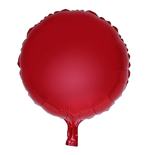 SOLUSTRE 10 Stück Runde Folienballons für Valentinstag Hochzeit Geburtstag Große Rote Heliumballons zur Dekoration Wiederverwendbar Robust und Langlebig von SOLUSTRE