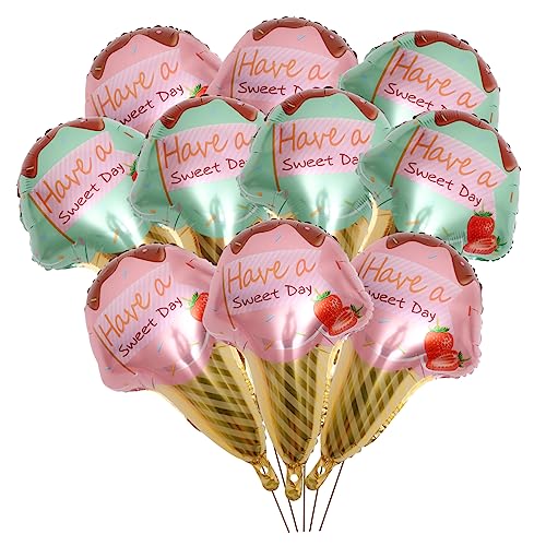 SOLUSTRE 10 Stück Teiliges Eiscreme Aluminiumfolie Luftballons Pastellfarben Grün Partydekoration Hochzeit Geburtstag Raumdeko Fotorequisite SOLUSTRE 10 Stück Teiliges Eiscreme Aluminiumfolie Luftballons Pastellfarben Grün Partydekoration Hochzeit Geburtstag Raumdeko Fotorequisite von SOLUSTRE