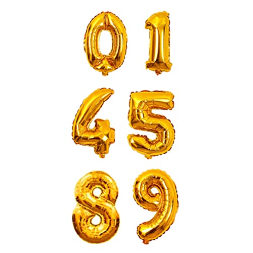 SOLUSTRE 10 Stück Teiliges Goldene Zahlen Luftballons aus Aluminiumfolie Digitale Folienballons für Geburtstag Hochzeit Partydeko Fotorequisiten Festliche Feierlichkeiten SOLUSTRE 10 Stück Teiliges Goldene Zahlen Luftballons aus Aluminiumfolie Digitale Folienballons für Geburtstag Hochzeit Partydeko Fotorequisiten Festliche Feierlichkeiten von SOLUSTRE