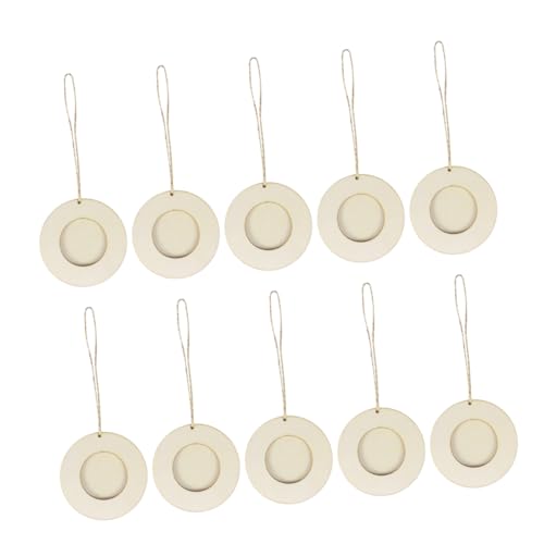 SOLUSTRE 10 Stück Teiliges Mini Holz Bilderrahmen Rund mit Aufhängeleine Stabile Holzrahmen für DIY Wanddekoration Bemalbar Umweltfreundlich für Kreative Fotohalterungen SOLUSTRE 10 Stück Teiliges Mini Holz Bilderrahmen Rund mit Aufhängeleine Stabile Holzrahmen für DIY Wanddekoration Bemalbar Umweltfreundlich für Kreative Fotohalterungen von SOLUSTRE