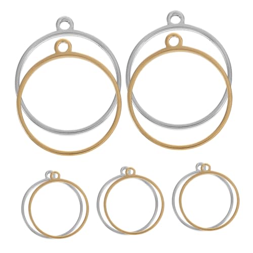 SOLUSTRE 10 Stück Teiliges Runde Offene Rückseite Bezel Charms für Schmuckherstellung DIY Hohl Cabochon für Harz Schmuckgestaltung ein Einzigartiges und Design SOLUSTRE 10 Stück Teiliges Runde Offene Rückseite Bezel Charms für Schmuckherstellung DIY Hohl Cabochon für Harz Schmuckgestaltung ein Einzigartiges und Design von SOLUSTRE