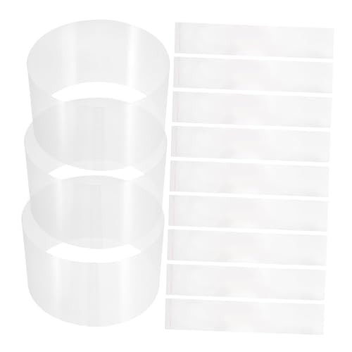 SOLUSTRE 100 Blatt Transparenter Kuchenrand aus Selbstklebend für Dekoration von Torten Mousse und Desserts Praktische Backzubehör für Bäckereien SOLUSTRE 100 Blatt Transparenter Kuchenrand aus Selbstklebend für Dekoration von Torten Mousse und Desserts Praktische Backzubehör für Bäckereien von SOLUSTRE