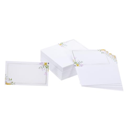 SOLUSTRE 100 Stück Blumen Tischkarten für Hochzeit mit Glatter Schreibfläche für Empfang Dinner Babyparty Vielseitig Einsetzbar für Organisierte Sitzordnung SOLUSTRE 100 Stück Blumen Tischkarten für Hochzeit mit Glatter Schreibfläche für Empfang Dinner Babyparty Vielseitig Einsetzbar für Organisierte Sitzordnung von SOLUSTRE