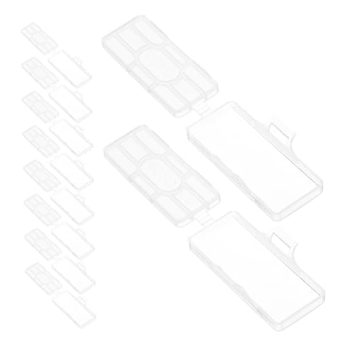 SOLUSTRE 100 Stück Kabelbeschriftungs Tags Wasserdichte Transparente Etikettenhalter für Identifikation und Markierung von Kabeln Elektro und Kommunikationsanwendungen von SOLUSTRE