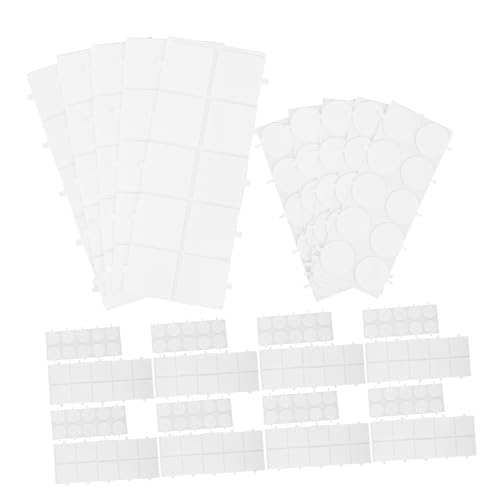SOLUSTRE 100 Stück Nano Doppelseitiges Klebeband Runde Quadratische Klebepads Entfernbare Transparente Montagekleber Für Haushalt Büro Küche Bad Starke Haftung Rückstandsfrei Vielseitig von SOLUSTRE