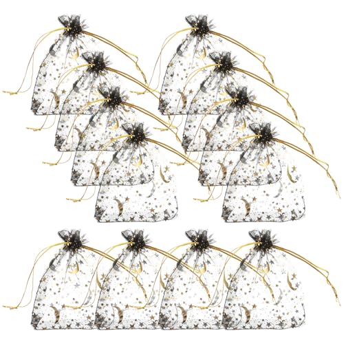 SOLUSTRE 100 Stück Organza Beutel mit Kordelzug Dekorative Taschen für Schmuck Süßigkeiten Hochzeit und Schwarz Vielseitig Einsetzbar Aufbewahrungslösung für Kleine Gegenstände SOLUSTRE 100 Stück Organza Beutel mit Kordelzug Dekorative Taschen für Schmuck Süßigkeiten Hochzeit und Schwarz Vielseitig Einsetzbar Aufbewahrungslösung für Kleine Gegenstände von SOLUSTRE