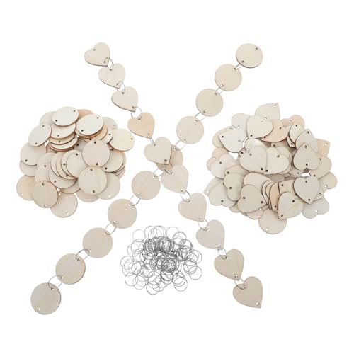 SOLUSTRE 100 Stück Teiliges Holzscheiben und Herzförmige Tags mit Vorgebohrten Löchern für DIY Basteln Nachhaltige Holzanhänger für Hochzeit Deko Freundschaftsschilder und Heimdekoration SOLUSTRE 100 Stück Teiliges Holzscheiben und Herzförmige Tags mit Vorgebohrten Löchern für DIY Basteln Nachhaltige Holzanhänger für Hochzeit Deko Freundschaftsschilder und Heimdekoration von SOLUSTRE