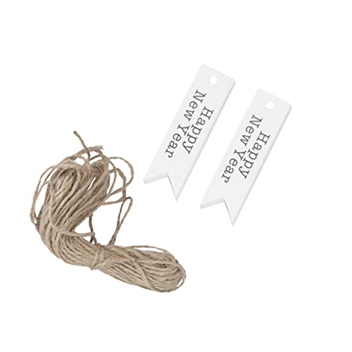 SOLUSTRE 100st Hängende Etiketten Für Geschenke Silvester Papieretikett Urlaubsgeschenkpapieranhänger Weihnachtsgeschenkverpackungsaufkleber Feiertags-tags Schild Weiß Flagge Kraftpapier SOLUSTRE 100st Hängende Etiketten Für Geschenke Silvester Papieretikett Urlaubsgeschenkpapieranhänger Weihnachtsgeschenkverpackungsaufkleber Feiertags-tags Schild Weiß Flagge Kraftpapier von SOLUSTRE
