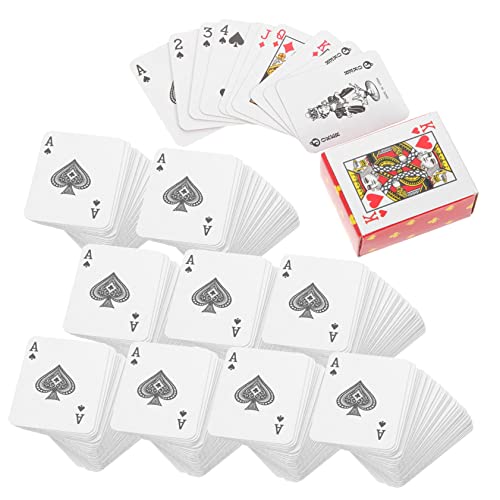 SOLUSTRE 10Sätze Miniatur Pokerkarten Lustige Reise Spielkarten für Kompakte Kartenspiele für Outdoor Camping und Partys Verbessert Motorische Fähigkeiten und Intelligenz SOLUSTRE 10Sätze Miniatur Pokerkarten Lustige Reise Spielkarten für Kompakte Kartenspiele für Outdoor Camping und Partys Verbessert Motorische Fähigkeiten und Intelligenz von SOLUSTRE
