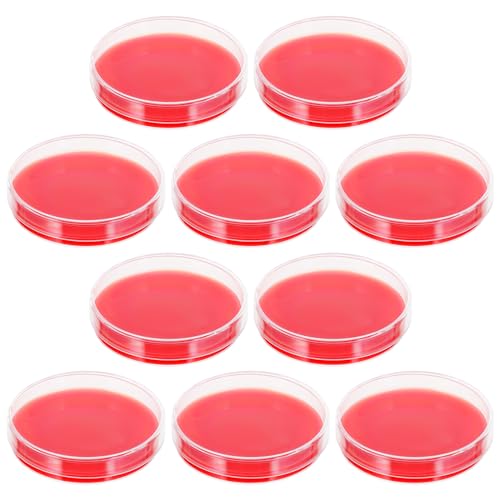 SOLUSTRE 10St Blutagar platte Lösung -Agar-Medium Agar-Medium biologische Geräte bestimmen Agar-Gericht Top-Gel rotes Zubehör Kulturplatte Container Agarplatte Sport SOLUSTRE 10St Blutagar platte Lösung -Agar-Medium Agar-Medium biologische Geräte bestimmen Agar-Gericht Top-Gel rotes Zubehör Kulturplatte Container Agarplatte Sport von SOLUSTRE